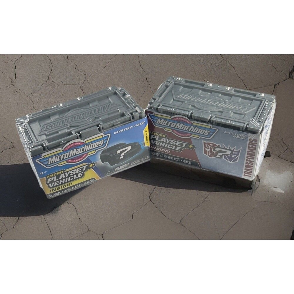 (2)Micro Machines Transformers Mystery Pack New Sealed Hasbro Playset & Vehicle